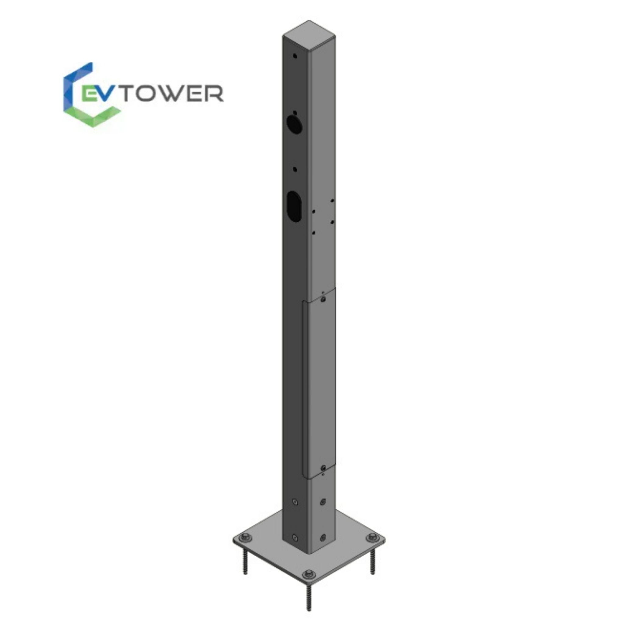 EVT15 Premium Pedestal with EV Tower Logo and White Background
